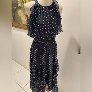 Vince Camuto Polka Dot Layered Dress Size 8